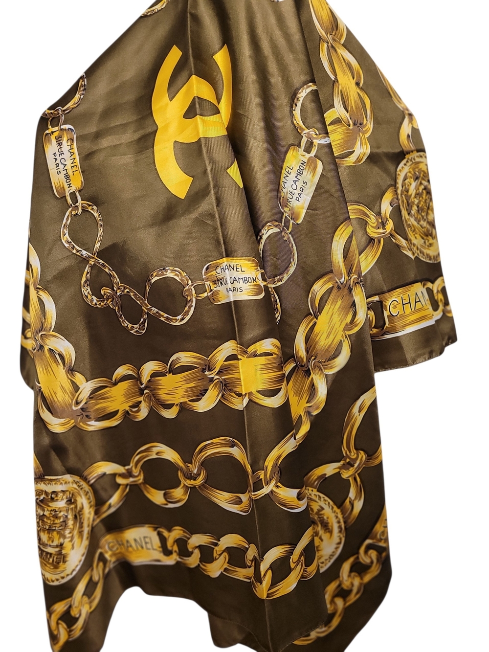 CHANEL Silk Scarf 31 Rue Cambon Paris